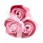 Preview: 3 Seifenrosen in der Herzbox | Pink Rose